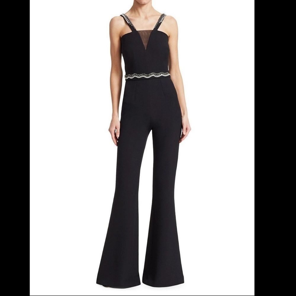 Safiyaa Embellished Flare Jumpsuit